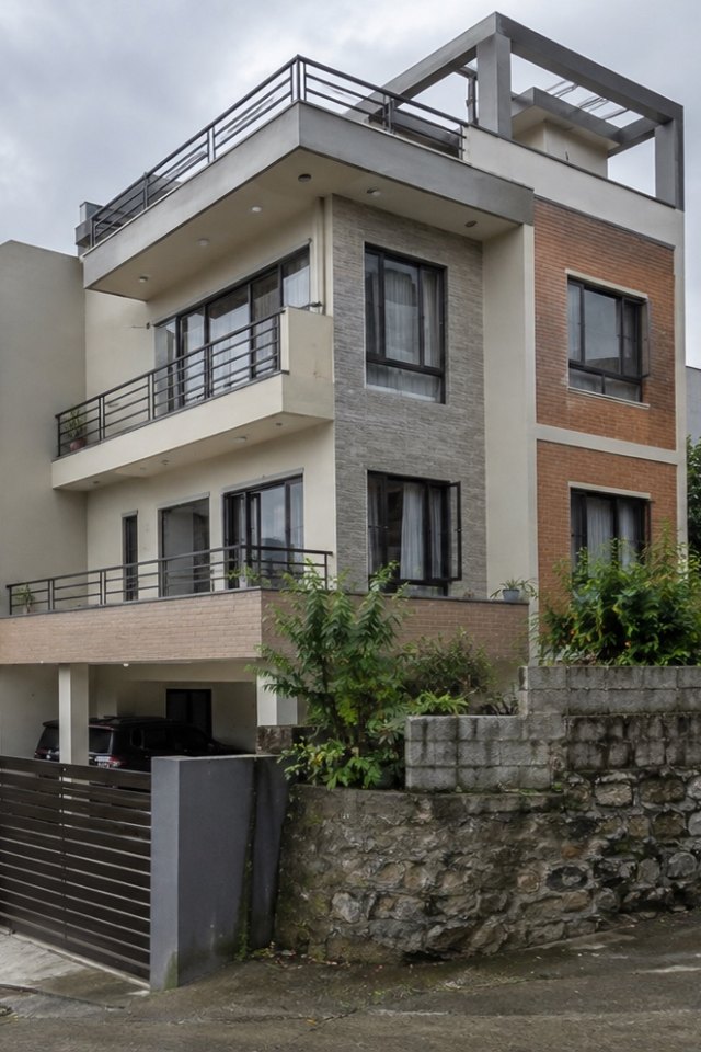 A house we built in the Kathmandu valley, on handover day