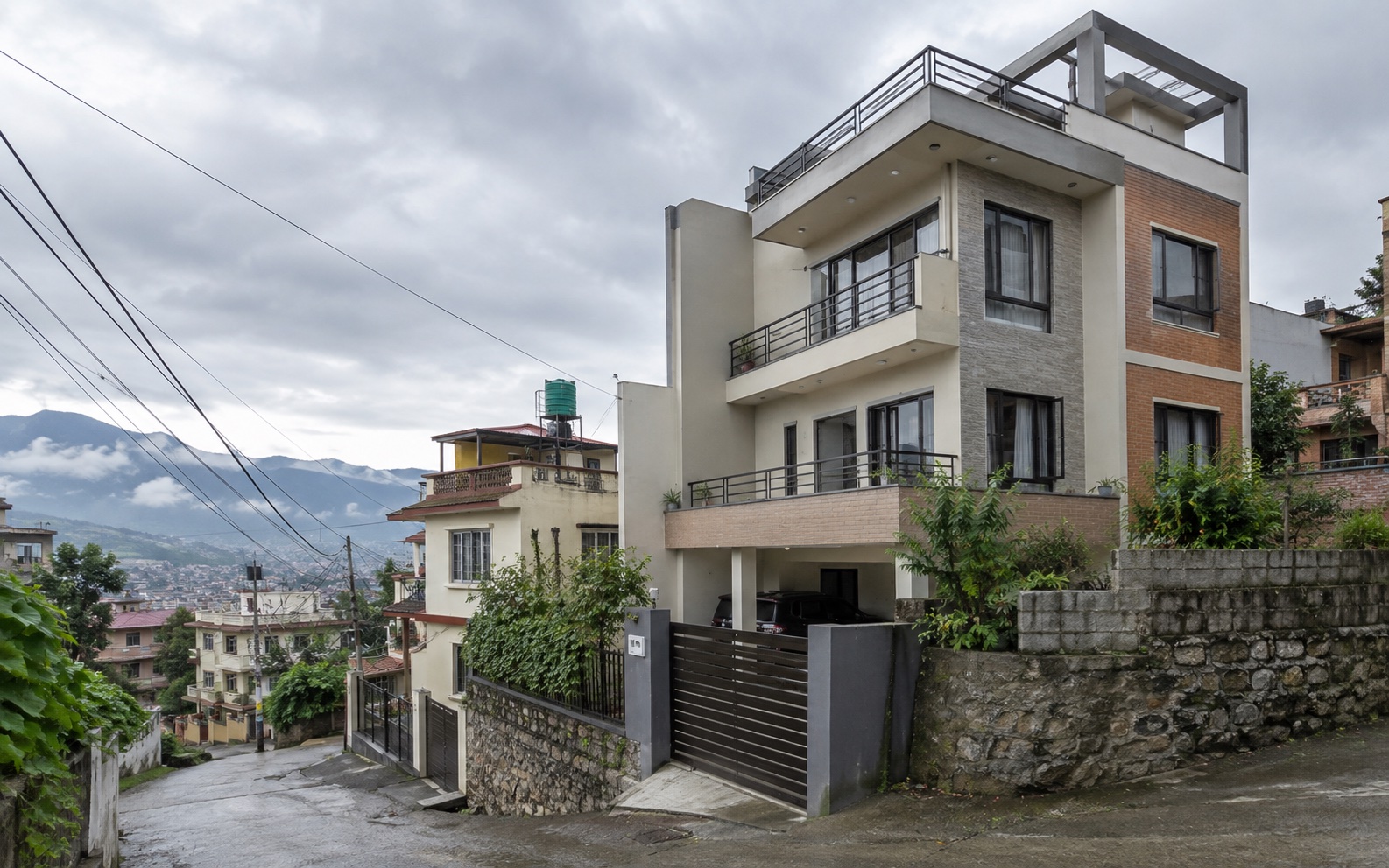 Four storey family residence, Bhaisepati